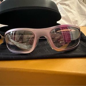 Iclicle Baby Bagger Aluminum pink flame motorcycle riding sunglasses